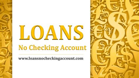 No Checking Account Loans Las Vegas